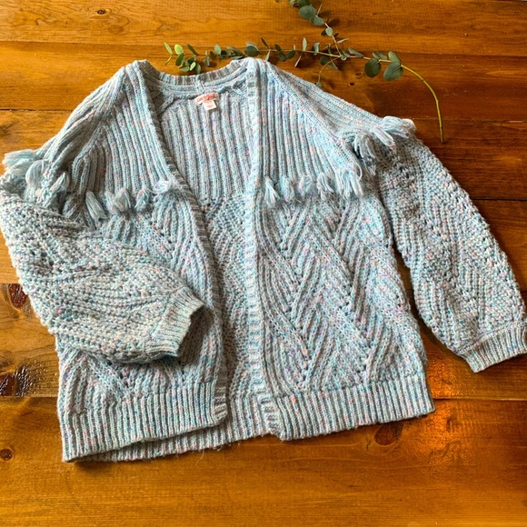 Cat & Jack Other - Cat & Jack Multi Colored Fringe Cardigan